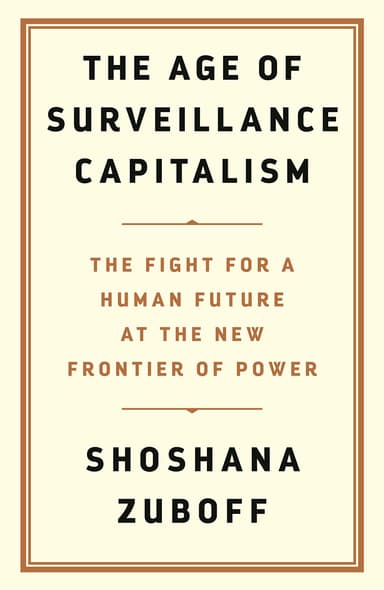 The Age of Surveillance Capitalism book cover