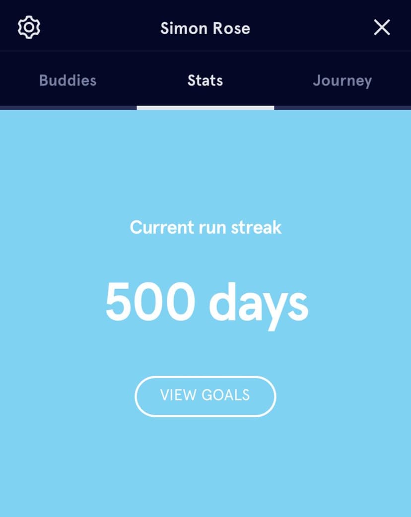 Headspace 500 day streak